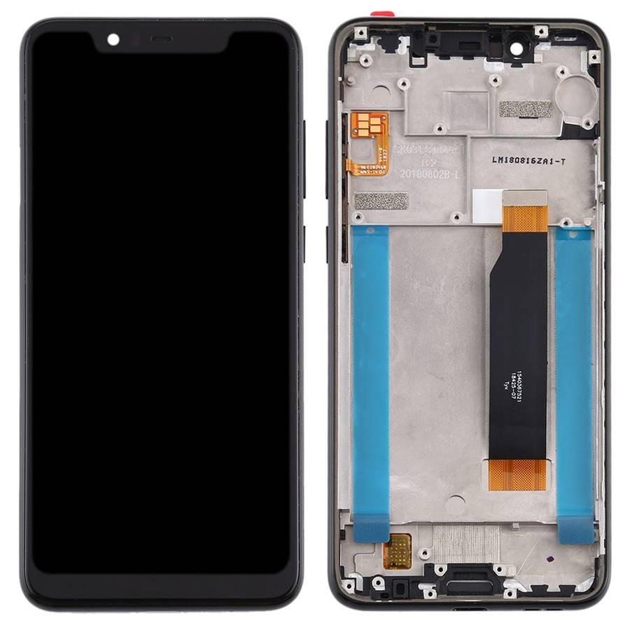 LCD Screen and Digitizer Full Assembly with Frame for Nokia 5.1 Plus / X5 / TA-1102 TA ... (Black)