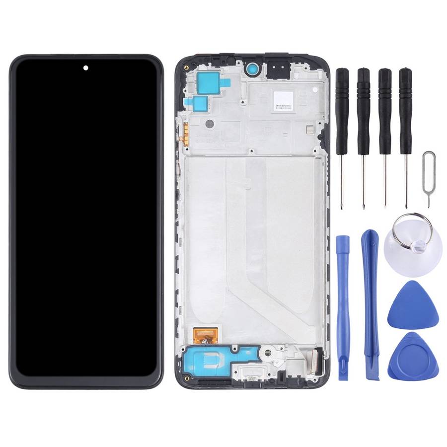 OLED Material LCD Screen and Digitizer Full Assembly With Frame for Xiaomi Redmi Note 10 4G / Redm