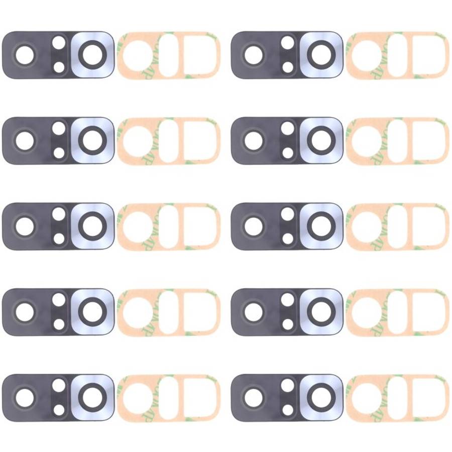 10 PCS Back Camera Lens for Xiaomi Redmi Note 10 Pro (India) / Redmi Note 10 Pro Max / Redmi Note