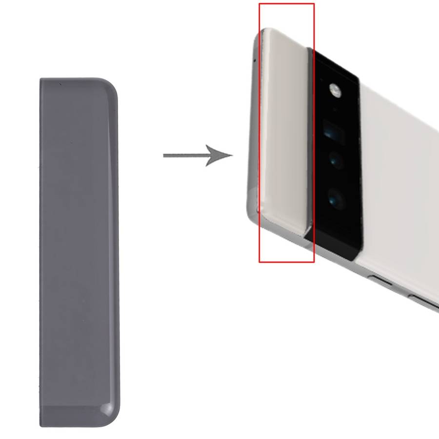 Front Upper Top Back Cover for Google Pixel 6 Pro (Black)