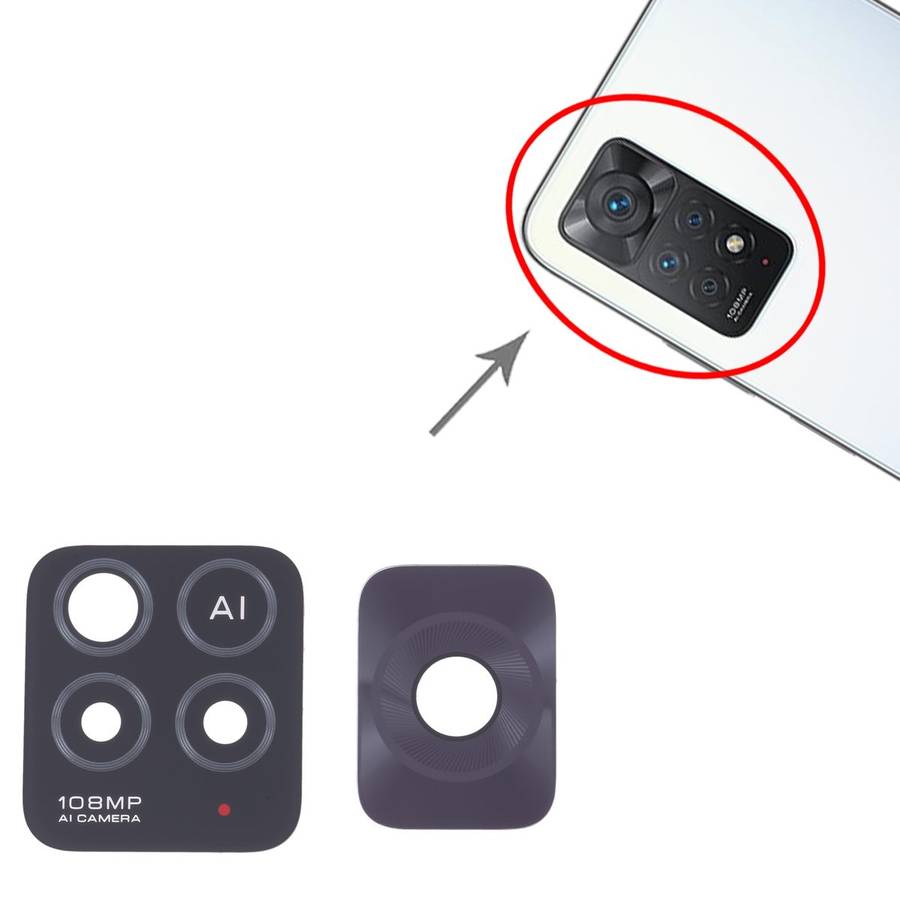 For Xiaomi Redmi Note 11 Pro 5G Global 10pcs Back Camera Lens