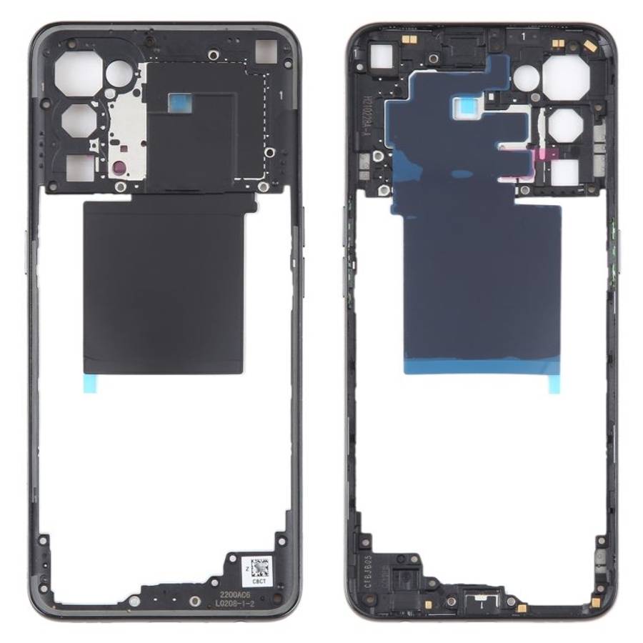 For OPPO Reno5 5G Original Middle Frame Bezel Plate (Black)