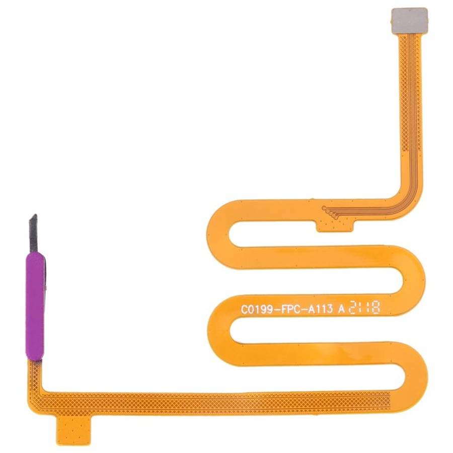 For Infinix Note 10 Pro NFC X695 Original Fingerprint Sensor Flex Cable (Purple)