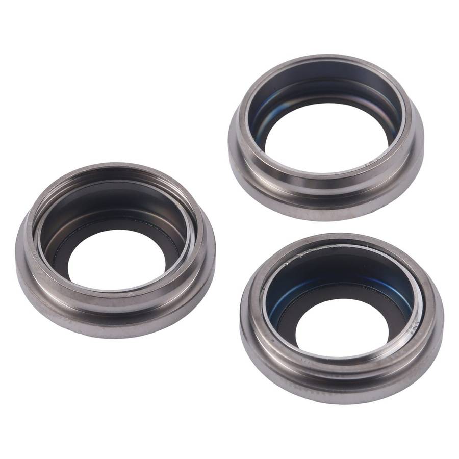 For iPhone 16 Pro Max 3pcs/Set Camera Lens Cover (Titanium Color)