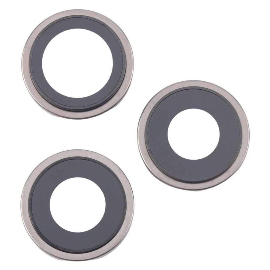 For iPhone 16 Pro 3pcs/Set Camera Lens Cover (Titanium Color)