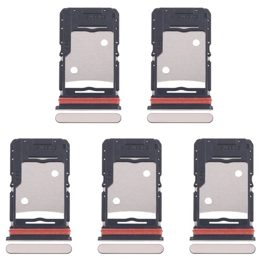 For Infinix Note 30 5G X6711 5pcs SIM Card Tray + SIM Card Tray + Micro SD Card Tray (Gold)