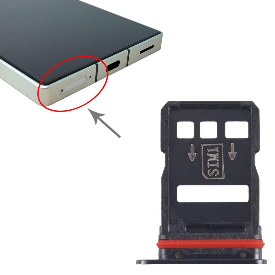 For ZTE nubia RedMagic 8s Pro SIM Card Tray + SIM Card Tray (Black)