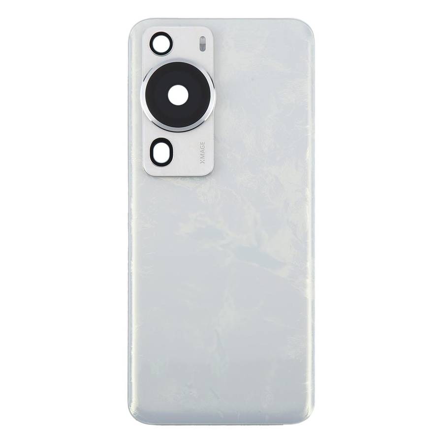 For Huawei P60 Pro Battery Back Cover with Camera Lens Frame(White)