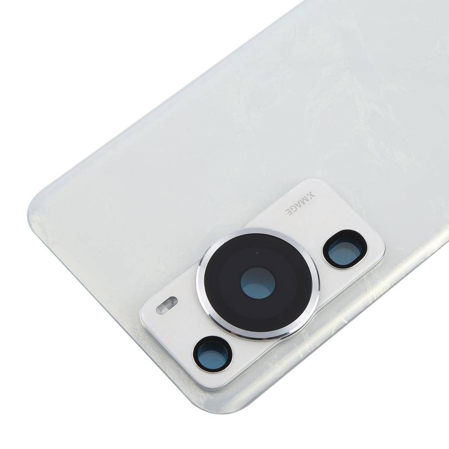 For Huawei P60 Pro Battery Back Cover with Camera Lens Frame(White)