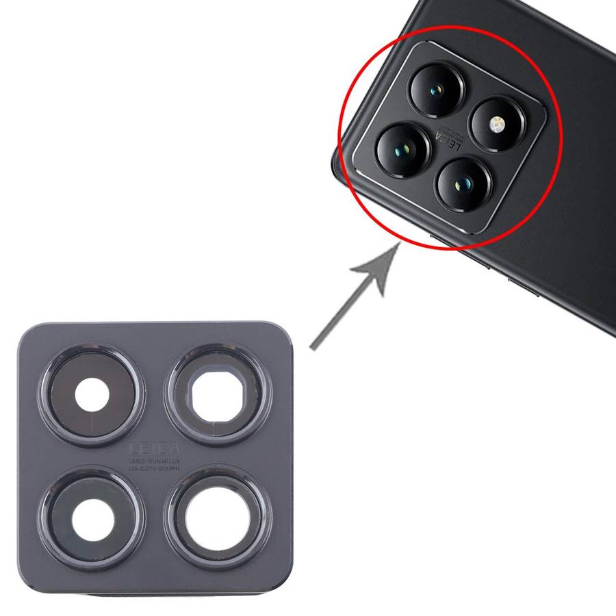 For Xiaomi 14T Pro Original Rear Camera Lens Cover (Black)