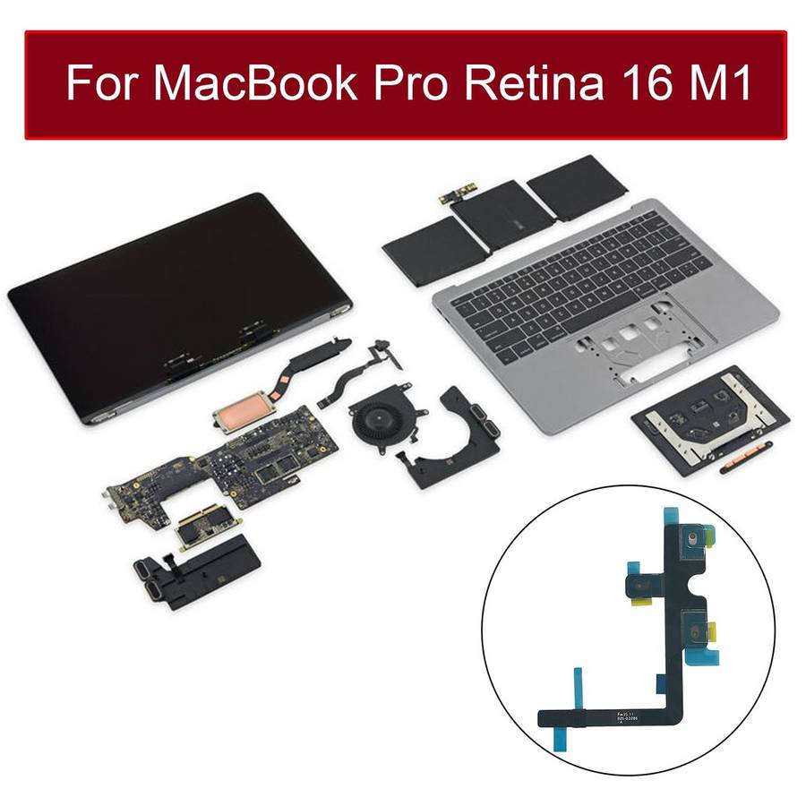 Microphone Flex Cable for MacBook Pro 16 2021 A2485 / Pro 16 2023 A2780