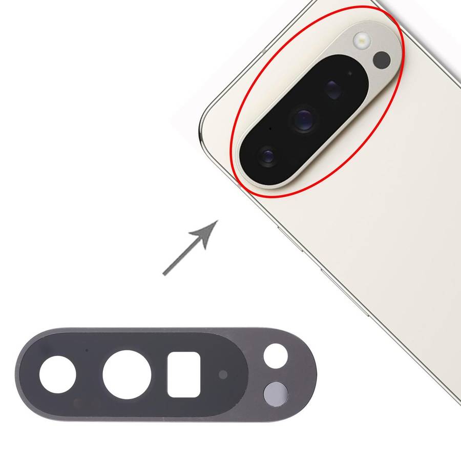 For Google Pixel 9 Pro XL Original Rear Camera Lens Cover (Black)