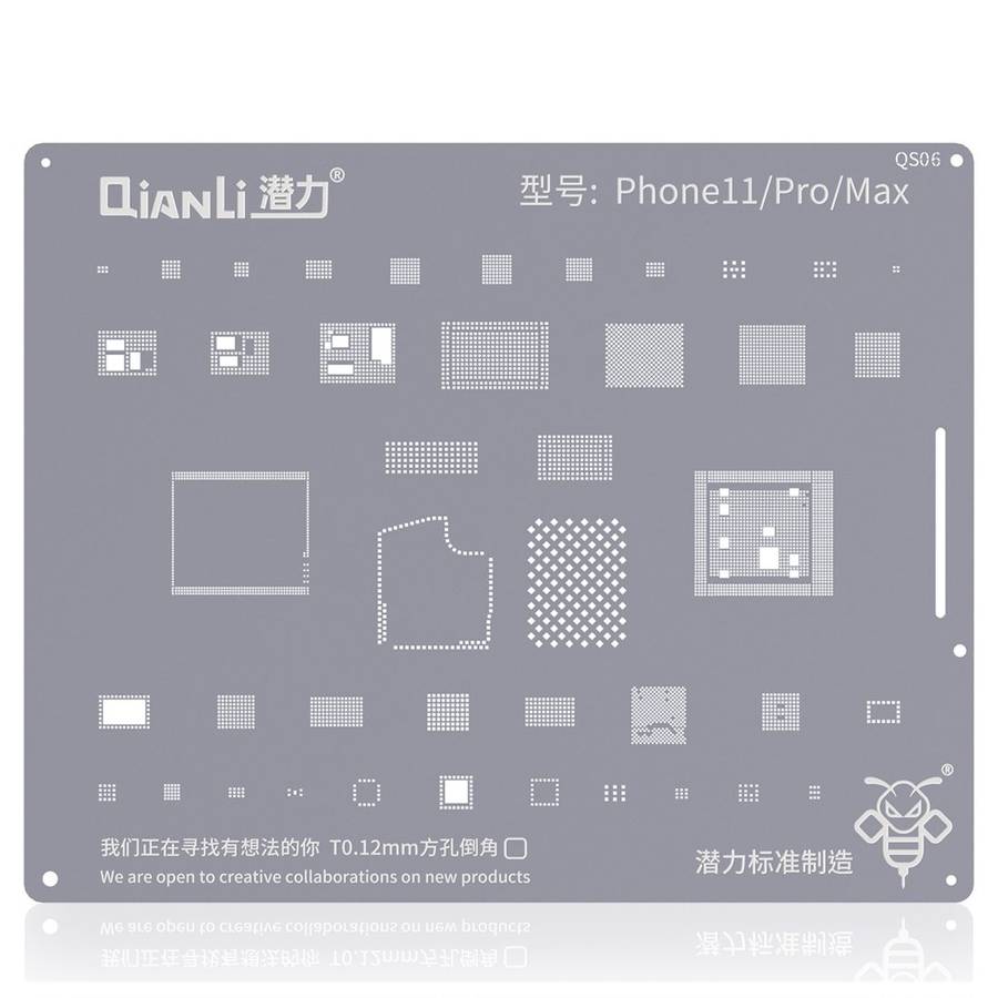 QIANLI QS06 Replacement Bumblebee Stencil For iPhone 11 / 11 Pro / Max