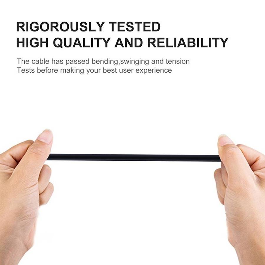 Micro USB Data Sync Charger Cable, Cable Length: 1m(Black)