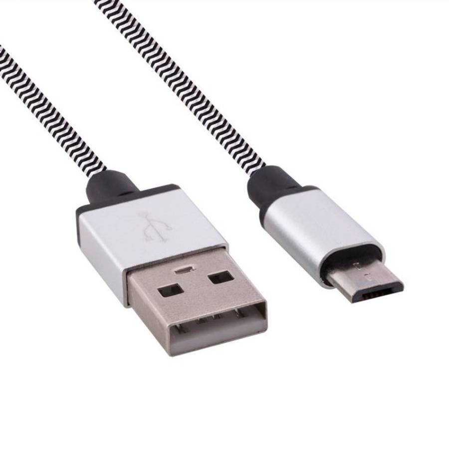1m Woven Style Micro USB to USB 2.0 Data / Charger Cable