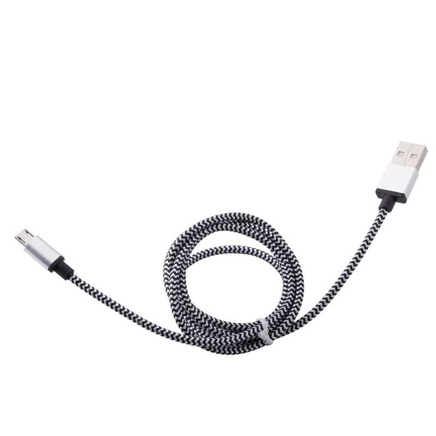 1m Woven Style Micro USB to USB 2.0 Data / Charger Cable