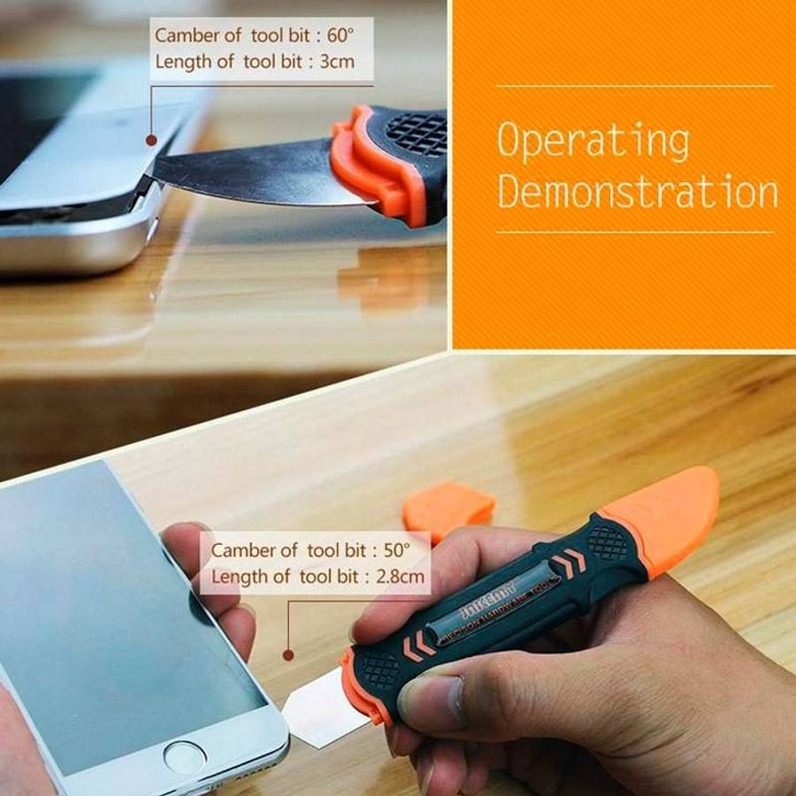 JAKEMY JM-OP12 Flexible Double-end Metal Opening Prying Tool for Samsung / iPhone / iPad / Laptop