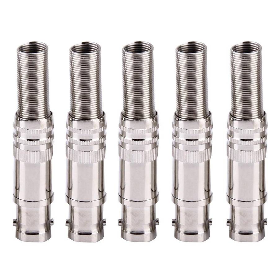 5 PCS Straight Female BNC Connector for DVR / Cable
