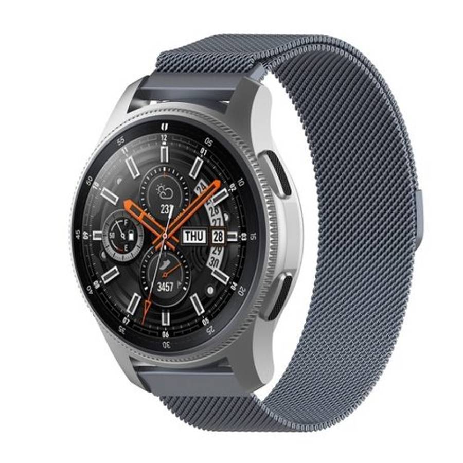 18mm Milan Stainless Steel Mesh Watch Band(Gray)
