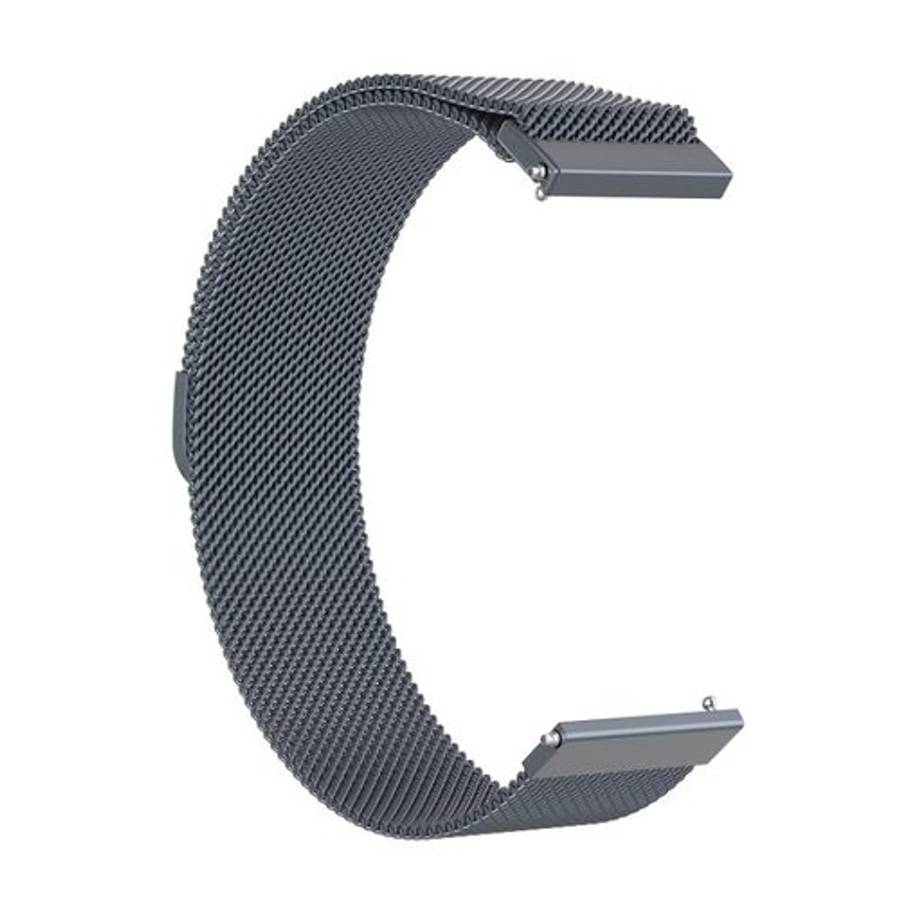 18mm Milan Stainless Steel Mesh Watch Band(Gray)