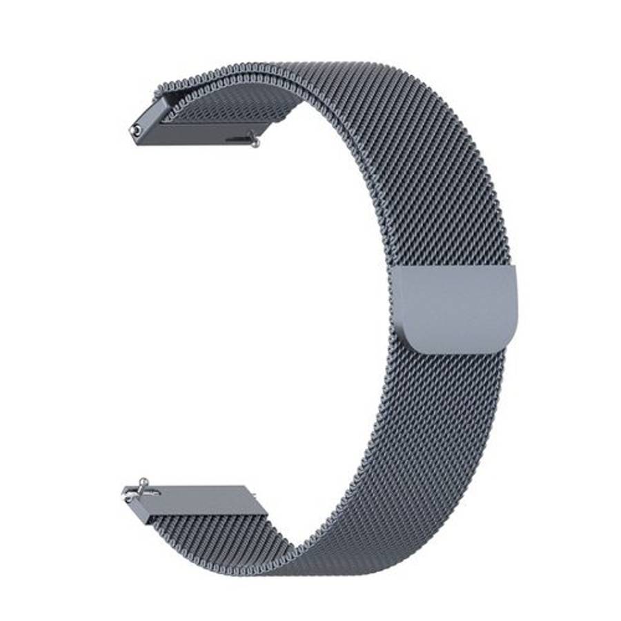 18mm Milan Stainless Steel Mesh Watch Band(Gray)