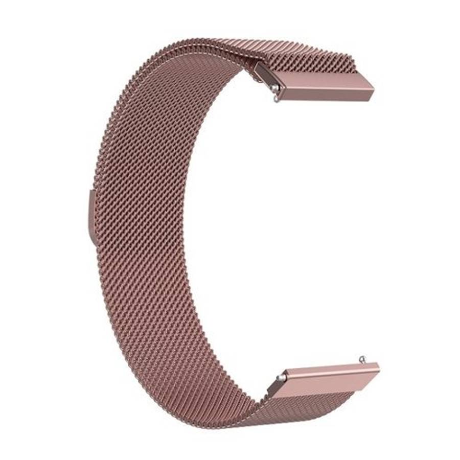 18mm Milan Stainless Steel Mesh Watch Band(Pink)