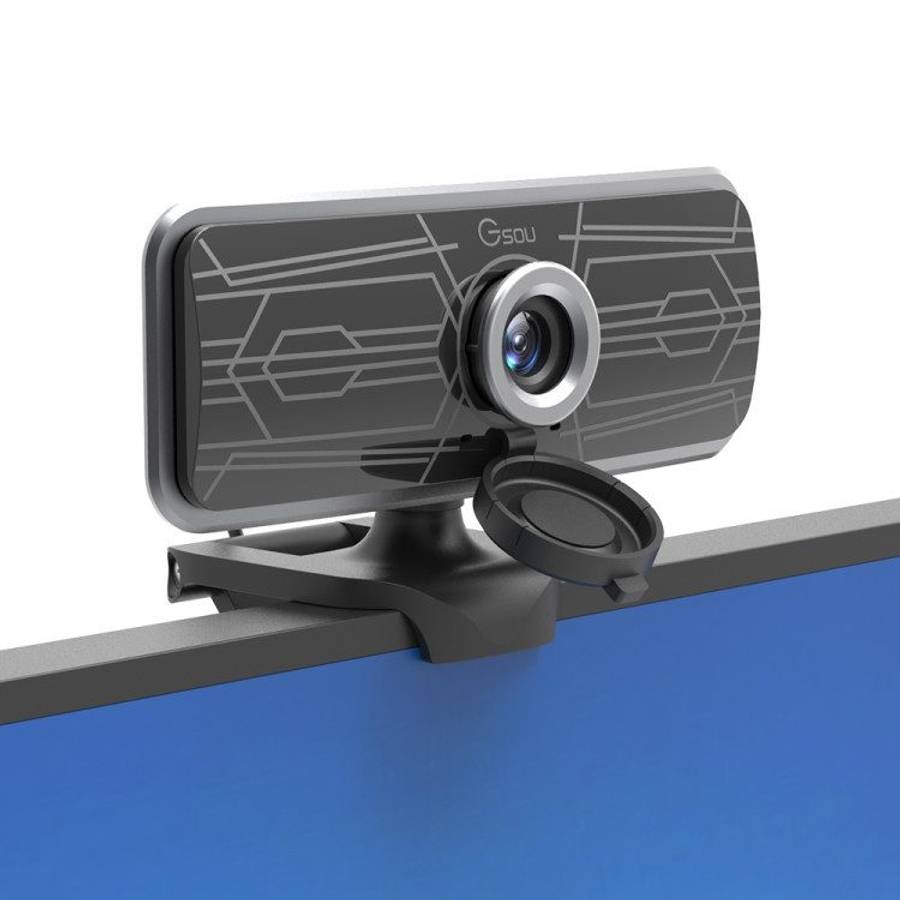Gsou T16s 1080P HD Webcam with Cover Built-in Microphone for Online Classes Broadcast Conference V