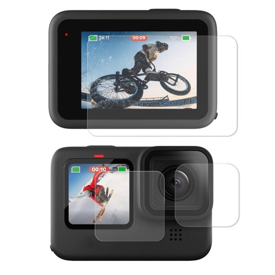 1 PC ENKAY Hat-Prince 3 in 1 Front + Back 0.2mm Tempered Glass Screen Protector Camera Film For Go