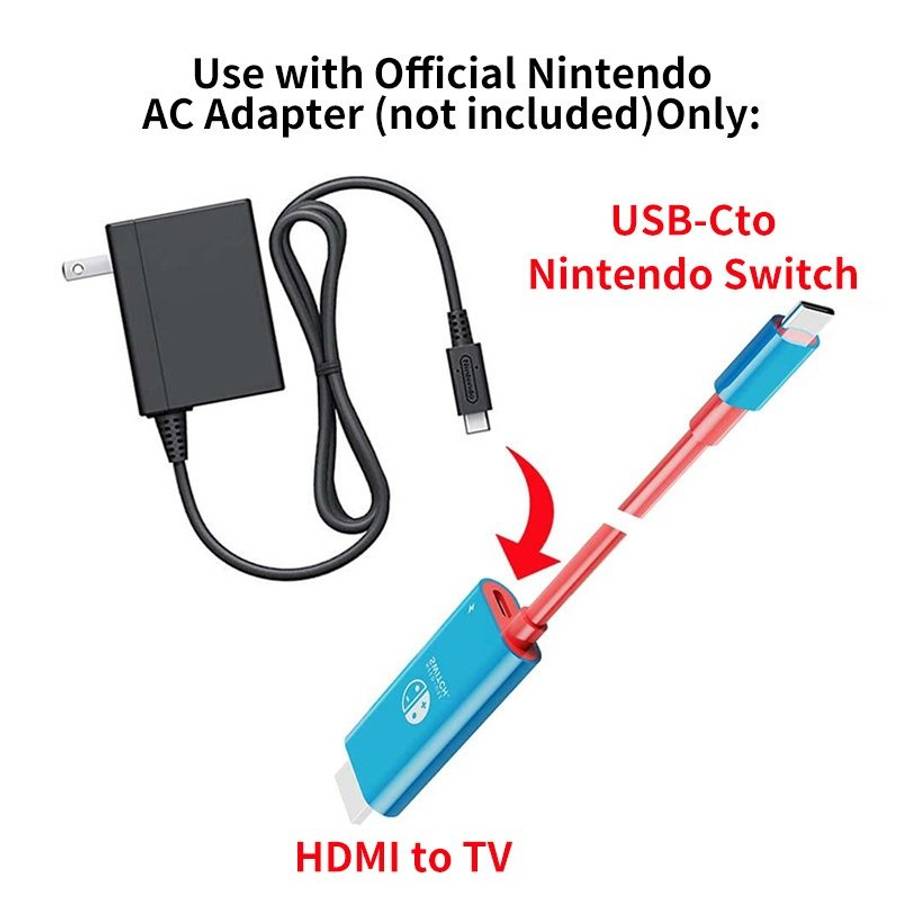 ENKAY ENK-CB136 6.6Ft. Type-C to HDMI Conversion Cable for Switch 4K HD Projection TV