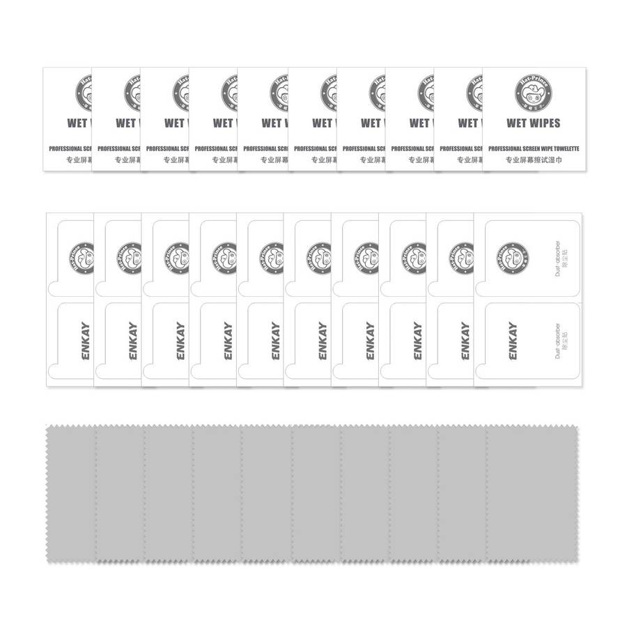 For Redmi Note 13 / Note 13 Pro 10pcs ENKAY Hat-Prince Full Glue High Aluminum-silicon Tempered Gl