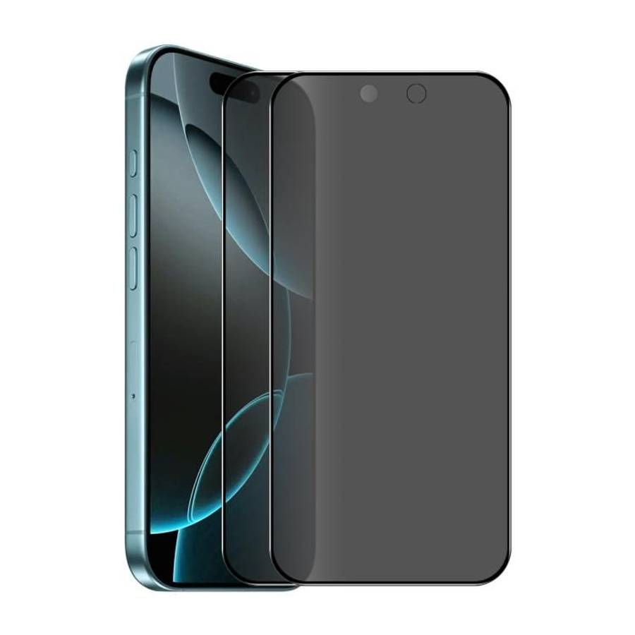 For iPhone 17 Pro Max 2pcs ENKAY Hat-Prince 28 Anti-peeping Tempered Glass Protector Full Screen