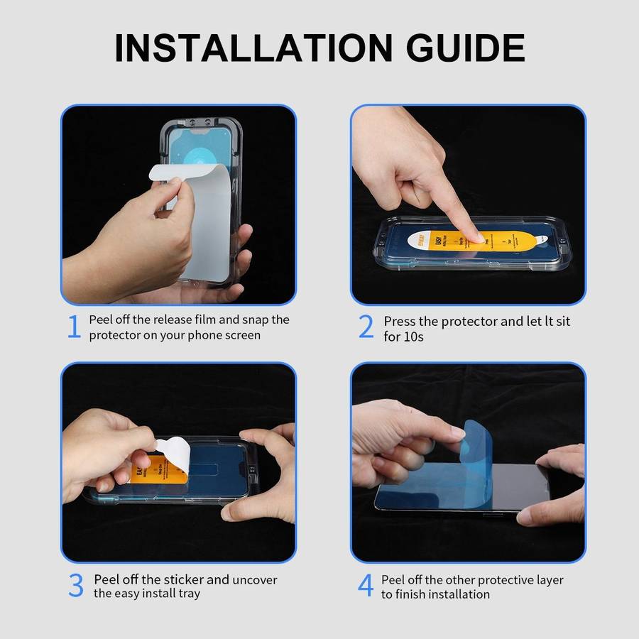 For iPhone 14 Pro ENKAY Easy Install Anti-peeping Privacy Full Screen Tempered Glass Film