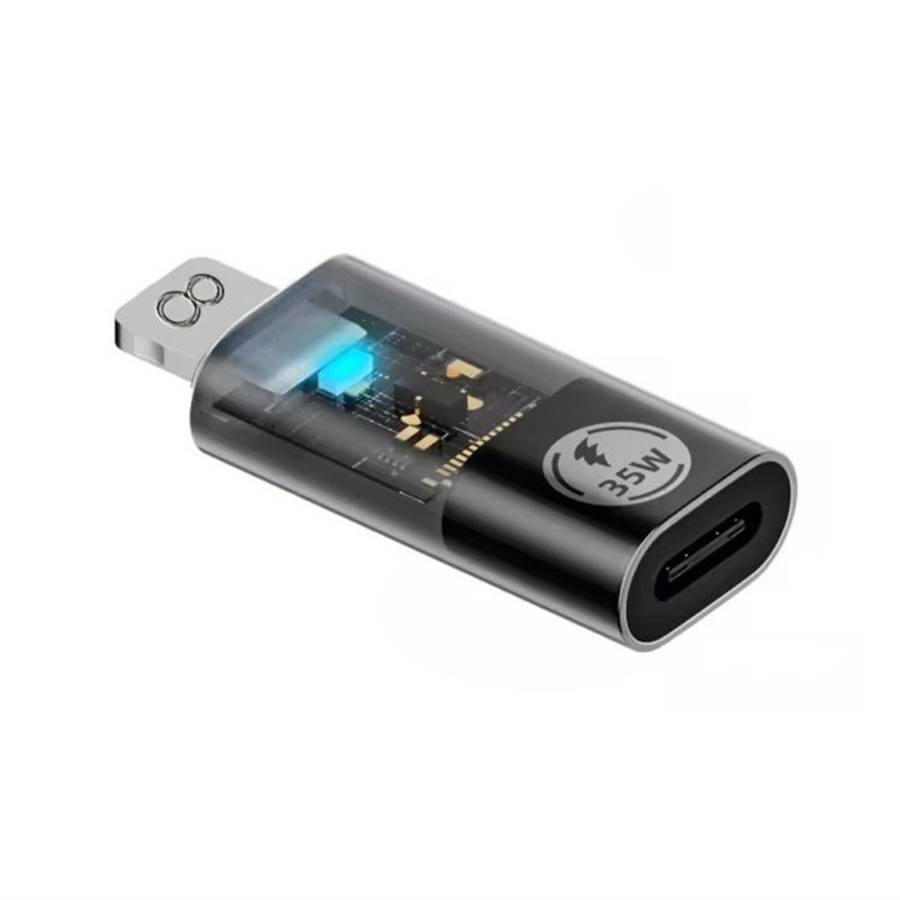 8 Pin Male to Type-C Female 35W Data Transmission Charging Converter Adapter