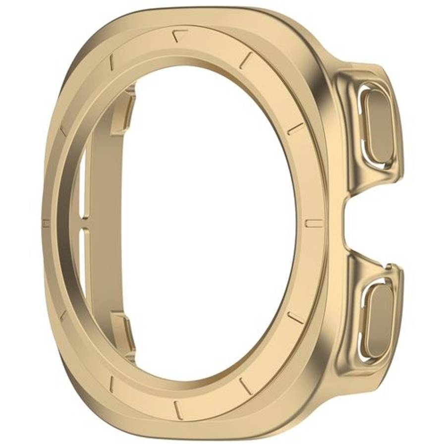 For Samsung Galaxy Watch Ultra 47mm / Ultra 2025 Half Coverage Hollowed PC Watch P ... (Champagne)