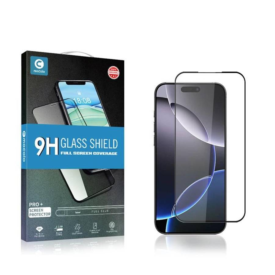 For iPhone 17 Pro Max mocolo 2.5D Full Glue Full Cover Tempered Glass Film