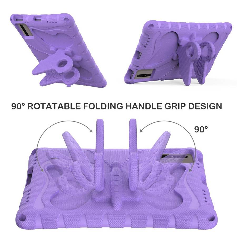 For Xiaomi Redmi Pad 2 /SE 11 2025 Butterfly Bracket EVA Shockproof Tablet Case(Light Purple)