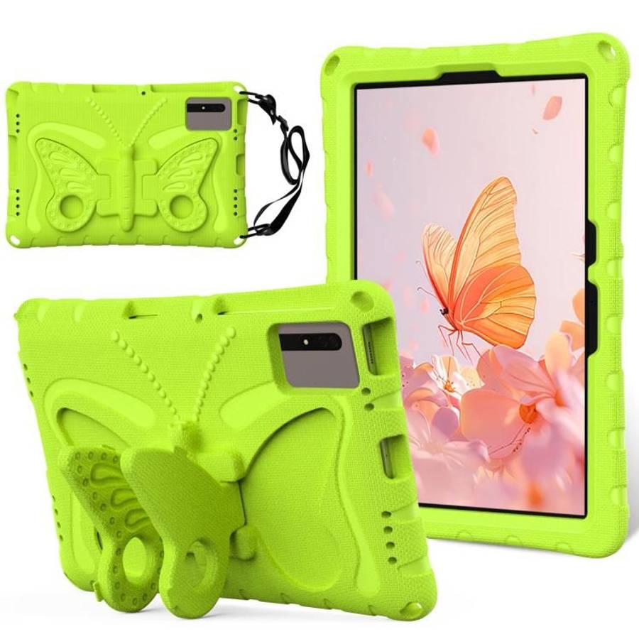 For Xiaomi Redmi Pad 2 /SE 11 2025 Butterfly Bracket EVA Shockproof Tablet Case(Grass Green)