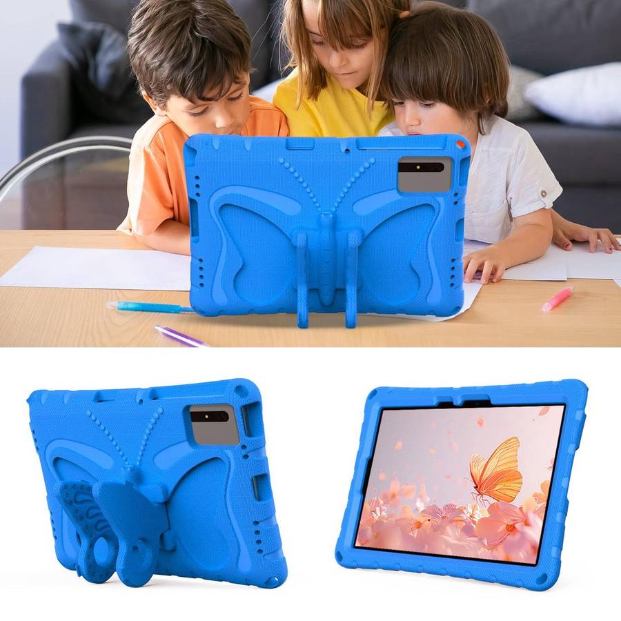 For Xiaomi Redmi Pad 2 /SE 11 2025 Butterfly Bracket EVA Shockproof Tablet Case(Blue)
