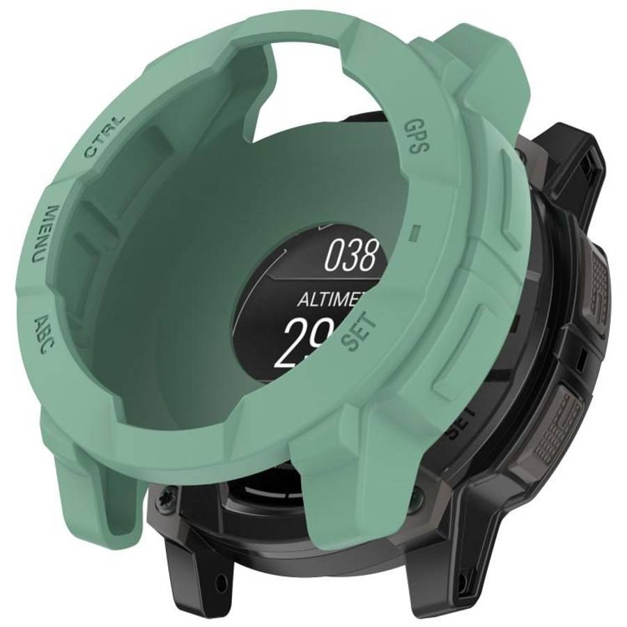 For Garmin Instinct 3 AMOLED / Solar 50mm Silicone Watch Protective Case(Forest Green)