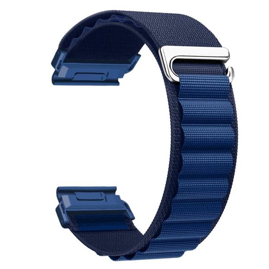 For Gamin 26mm Quick Release Nylon Watch Band(Dark Blue)