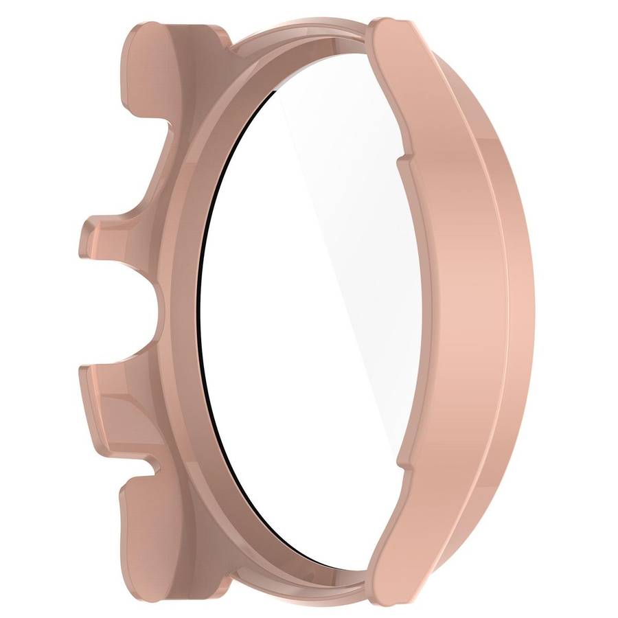 For Ticwatch Pro 5 Enduro Tempered Film Integrated PC Watch Protective Case(Cherry Pink)