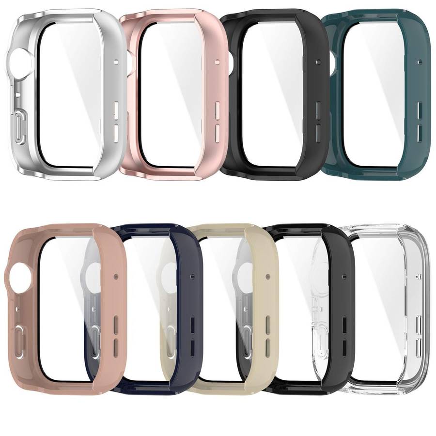 For Huawei Watch Fit 4 Pro Tempered Film Integrated PC Watch Protective Case(Cherry Pink)