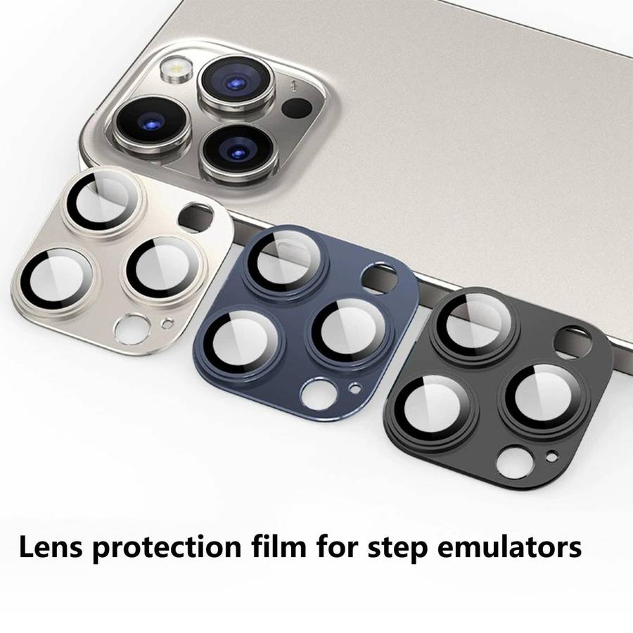 For iPhone 15 Kalebol Precise Alignment Stepped Eagle Eye Metal Lens Film(Black)