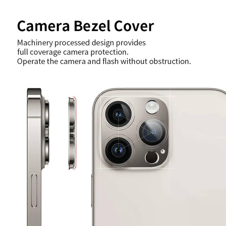 For iPhone 15 Kalebol Precise Alignment Stepped Eagle Eye Metal Lens Film(Black)