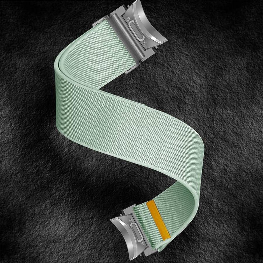 For Samsung Galaxy Watch FE / 7 / 6 / 5 / 4 Adjustable Single Loop Elastic Nylon ... (Mint Green)