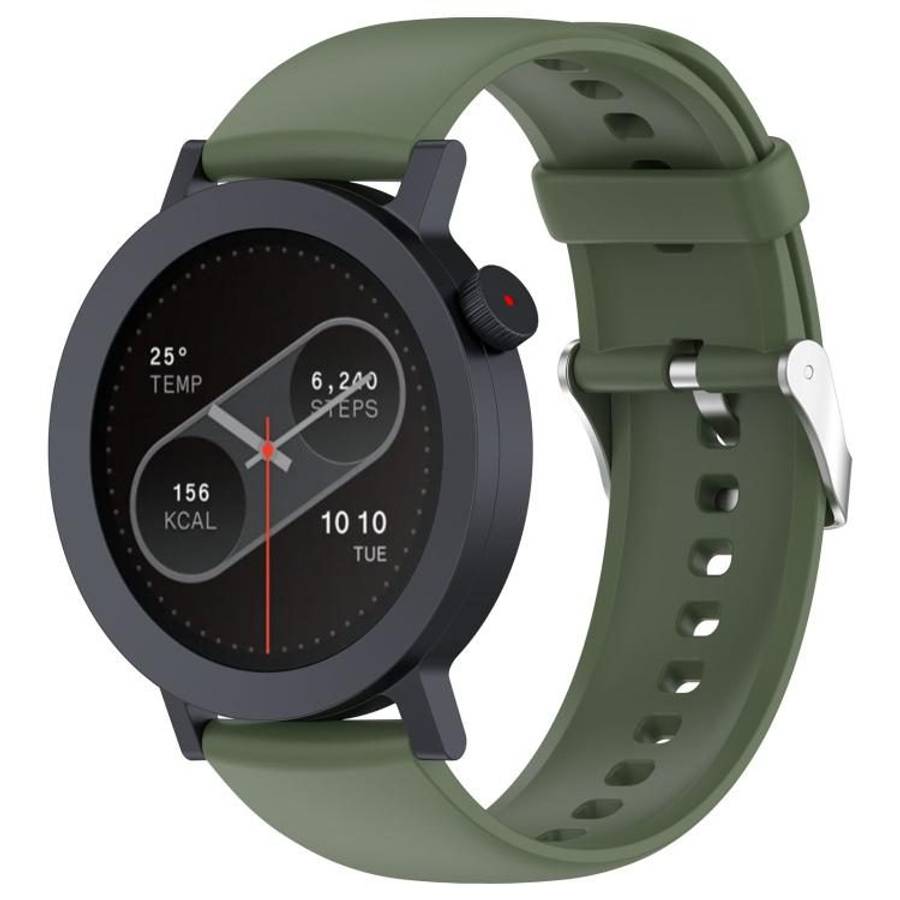 For Nothing CMF Watch 3 Pro / Watch Pro 2 Solid Color Silicone Watch Band(Dark Green)