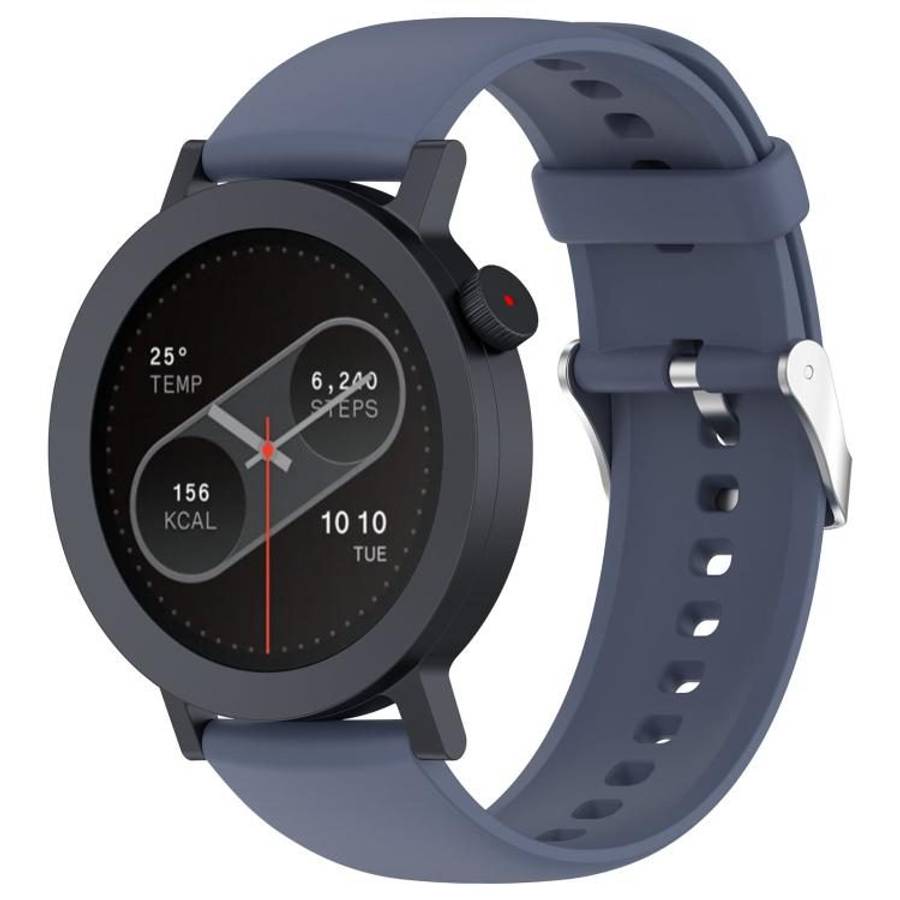 For Nothing CMF Watch 3 Pro / Watch Pro 2 Solid Color Silicone Watch Band(Blue Gray)