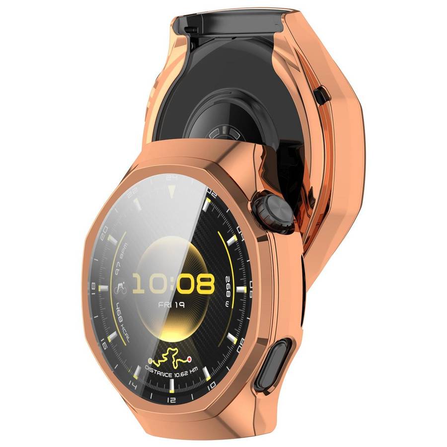 For Huawei Watch GT 6 Pro Electroplated Full Coverage TPU Watch Protective Cover(Rose Gold)