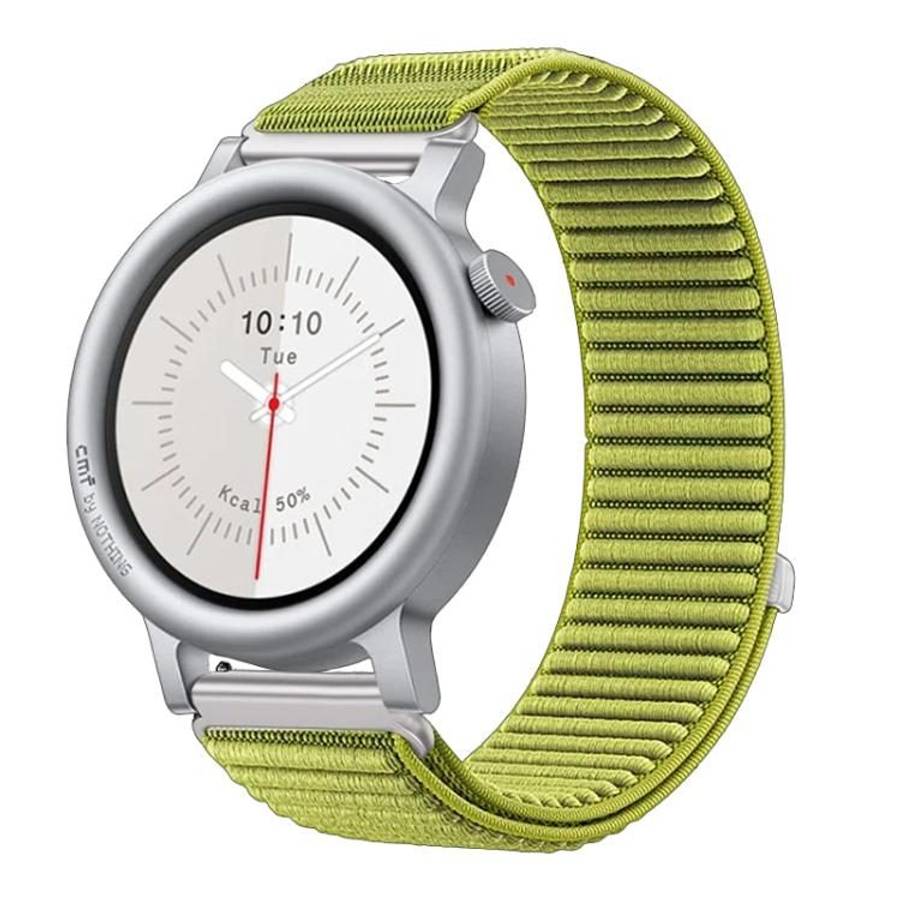 For Nothing CMF Watch 3 Pro Woven Nylon Hook And Loop Fastener Metal Interf ... (Wilderness Green)