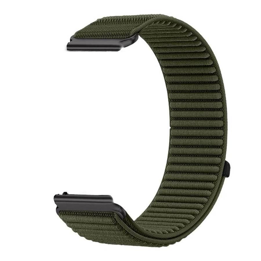 For Nothing CMF Watch 3 Pro Woven Nylon Hook And Loop Fastener Metal Interface ... (Spruce Green)